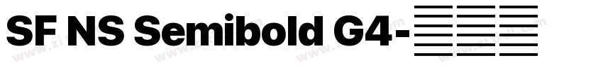 SF NS Semibold G4字体转换